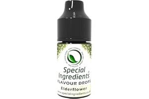 SPECIAL INGREDIENTS Elderflower Flavour Drop 30ml Highly Concentrated Versatile Food Flavouring - Vegan, Non GMO, Gluten Free