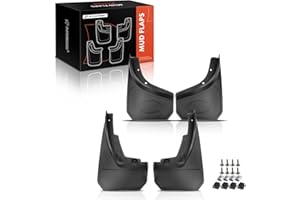 A-Premium Set of 4PCS Mud Flaps Splash Guards Mudguard Mudflaps with Hardware Accessories Compatible with Land Rover Defender 110 2022-2023, Defender 90, (L663), Front & Rear(Driver & Passenger Sides)