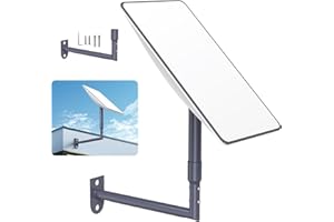 EDUP HOME Starlink Mount, soporte de pared largo Starlink en ángulo vertical, soporte de techo Starlink, kit de montaje Starlink para satélite Starlink, compatible con Starlink Dishy V2