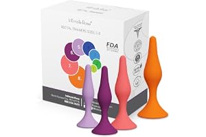 Rektalt Dilatorset för Kvinnor och Män – Verktyg för Bäckenbottenträning – Medicinskt Silikon – 4-pack, Storlek 5–8