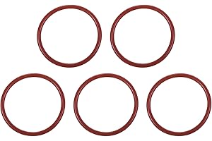 UHATa Silicone Rubber O Ring 52mm ID, 60mm OD, 4mm Width VMQ Washer Gasket Sealing-Applications for Pressure Washer Plumbing Sealing-[Qty 5 Red]