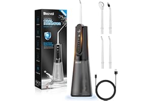 BEZVOI Cordless Water Flosser for Teeth Cleaning – Rechargeable Oral Irrigator with 5 Modes, Portable Dental Care for Home & Travel, Black