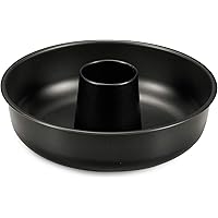 FORMEGOLOSE™, stampo ciambella, 25 cm, realizzato in acciaio con doppio strato antiaderente, colore nero