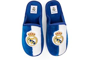 MARPEN SLIPPERS, Zapatillas de casa Real Madrid CF Oficiales Temporada 24/25 para Hombre o Mujer, Ligeras de Invierno
