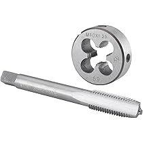 Burkit M6 X 0.8 Filettatura Maschio Destra, HSS M6 x 0.8 Dritto Maschio Macchina scanalato