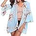 Produktbild JERFER Damen mode Spitze Floral Open Cape Mantel Lässig Bluse Kimono Jacke Strickjacke Herbst Mantel