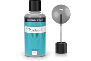 Paintsmiths Touch Up Paint - Multi Surface Paint for Kitchen, Bathroom, Radiators, Wood & uPVC - Satin - 30ml Bottle & Brush - Easy Application - Quick Drying Chip & Scratch Repair (Anthracite Grey)