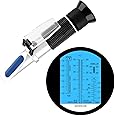 HXTDBY Antifreeze Refractometer 4-in-1 Coolant Tester Refractometer for Checking Freezing Point of Automobile Antifreeze System, Coolant Refractometer for Battery Acid, Ethylene Propylene Glycol
