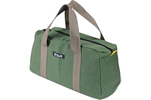 HUIOP Bolsa de almacenamiento de herramientas de mantenimiento resistente al desgaste grande y gruesa Bolsa de herramientas portátil multifuncional Bolsa de lona de gran capacidad de 20 pulgadas