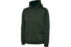 Listers Schoolwear Boys Girls Plain Hoodie Fleece Childrens Hooded Sweatshirt Pullover Hoody 1-15 Years