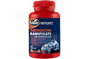 Matt Sport Integratore Alimentare Aminoacidi Ramificati, 120 Compresse, 130.5g