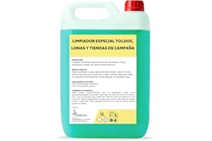 PROQUIMAR Limpiador Concentrado de Toldos y Lonas 5L – Especial para Hidrolimpiadoras – Profesional, Alta Eficacia, Eliminación de Suciedad, Moho y Manchas – Uso Exterior