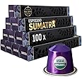 Sumatra Single Origin Organic Coffee | 100 Nespresso Compatible Pods | Dark Roast |