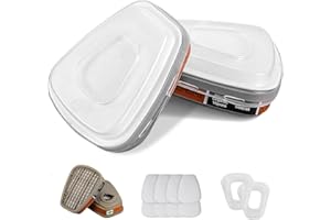 ANUNU 6001 Filter für Atemschutzmaske, Organic Vapor 6001 Patronen Chemischer Farbfilter Kompatibel mit 6200, 6800, 7502 Atemschutzmaske