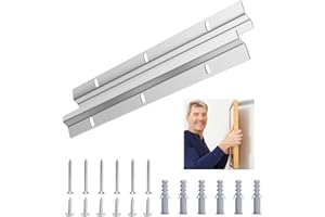EKOCEV 30CM Staffa di Montaggio Nascosta Incastro per Cornice, Cornice Gancio Staffa, Z Bar Kit Hardware per Appendere Quadri Pesanti per Appendere Quadri a Parete, Specchi e Opere d'arte Incorniciate