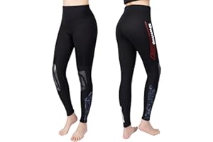 Owntop Pantalones de Neopreno para Hombres Mujeres Jóvenes - 3MM Trajes de Baño Térmico, Mallas de Traje de Buceo Protección Solar UV 50+ para Esnórquel, Buceo