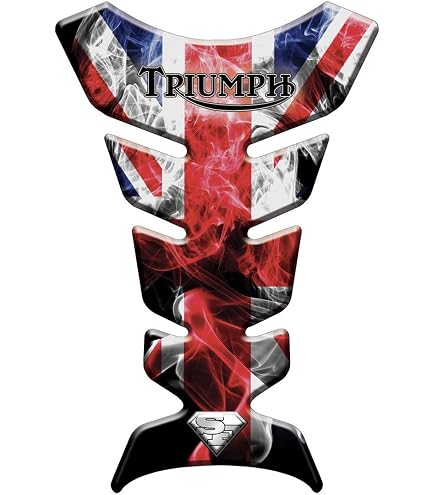 Protection de reservoir Moto MODELS en Gel compatible'' Triumph Tankschutz R.U. Union Jack-Flagge