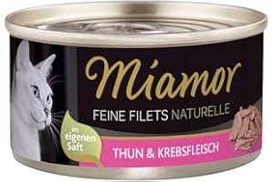 Miamor Drobne filety Naturell tuńczyk i mięso kraba 24 x 80 g