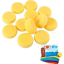 12 Stück Runde Malschwämme - Synthetische Schwämme Für Kunst & Gesichtsbemalung