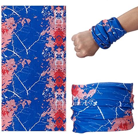 Rommaner 5 Pack Outdoor Multi-functional Magic Scarf Seamless Elastic Headband Cloth Balaclave for Cycling, Riding, Hiking, Fishing and Mountaining Etc Random Color