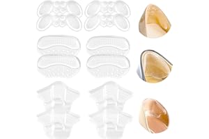 MOBUMEIA 6 Stück Unsichtbare Fersenpolster, Silikon High Heels, Fersenschutz Schuhe, Schmetterling/Massage/Ultradünn, Hautfreundlich & Unsichtbarer Halt bei Stilettos & Pumps (Gr.36-40)