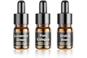 Oli Essenziali Ceeniu - Ricarica di Oli Essenziali per Diffusore Auto F21 - Realizzati con Puri Estratti Naturali di Piante - Utilizzabili per 3 Mesi - 4 ml (Confezione da 3)