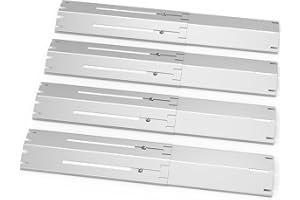 Gardenz Barre Flavorizer Universale, Resistente e Regolabile di Ricambio per Charbroil della griglia a Gas, Acciaio Inossidabile Accessori Si estende da 34 cm a 53.3 cm, 4 Pezzi