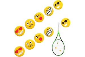 Vastsea 10 Piezas Amortiguador Raqueta, Amortiguador Animal de Vibración de Tenis, Amortiguador Antivibrador de Raqueta, para Tenistas o Entusiastas De Los Deportes(Color Aleatorio)