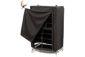 Générique Grande Housse De Cage À Oiseaux Respirante, Couvertures De Cage À Oiseaux pour La Nuit, Housse De Cages À Oiseauxs Occultante, Imperméable Lavables Accessoires De Cages Carrées