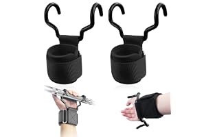 Dragstöd styrketräningskrok, armhävstång lyftups greppkrok för handledsskydd, fitnesslyftremmar för bodybuilding, professionell draghjälp, krokar, styrketräning för kvinnor män, 2 stycken