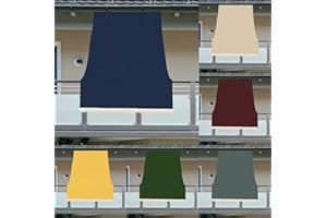 Luga TENDA DA SOLE CON ANELLI RESISTENTE ESTERNI BALCONE VERANDA GIARDINO 2022 (300X300, BLU)