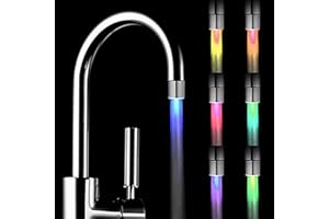Sensail Robinet d'eau 7 Couleurs Changement coloré Micro Couleur à LED robinet