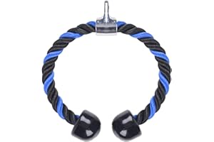 ‎JIUZCARE jiuzcare Trizepsseil 70cm Pull Down Training Trizeps Trizepsseils Tau Nylon Fitness Kabelzuggriff Doppelgriff Workout Triceps Rope Body Equipment Tool zum Herunterziehen Zubehör Kraftstation