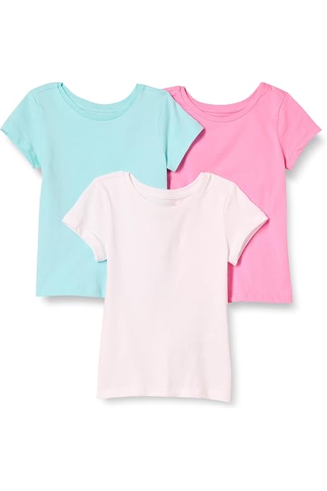 Lot De 4 T-Shirts Fille Blanc - 100% Coton - Manches Courtes - Taille 12A - Vertbaudet