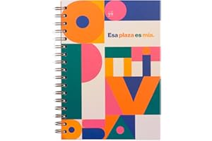 UO Cuaderno Libreta A5, Esa plaza es mía. Libreta opositores oposiciones Tapa dura, 200 páginas, espiral (15x22 cm)