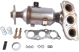 Bisenya Catalytic Converter with Seal Kit Euro IV Replacement for 107 C1 Aygo 1.0 Hatchback 998ccm 68HP 50KW (Petrol) 2005-2014 0342K3 171400Q010 758147