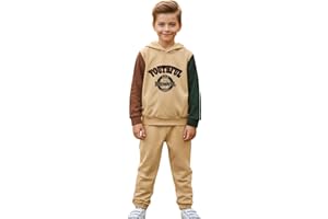 PATPAT Set di abbigliamento per ragazzi Splice + stampa, pantaloni e top e felpa con cappuccio per bambini, abbigliamento per bambini, pantaloni per bambini, pantaloni per bambini, regali per la