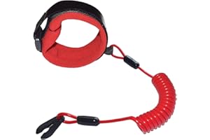 QAQGEAR 8M0092850 Interruttore di Arresto di Sicurezza per Barca Connettore Cordino per Cordino per Cinturino da Polso Compatibile per Mercruiser Marine, per Yamaha. Sostituisci 15920Q54 823037A09