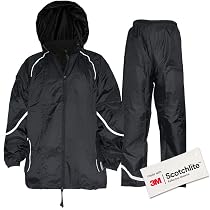 Combinaison De Pluie SWISSWELL Homme - Imperméable Coupe-Vent Avec Pantalon