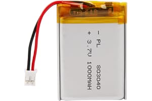 Litiumpolymerbatteri 3,7 V 1 000 mAh 803040 Lipo uppladdningsbart batteripaket med JST-kontakt för Bluetooth-högtalare, trådl