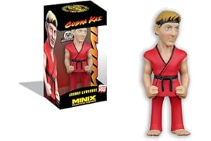 MINIX Bandai Figura de colección 12 cm, Cobra Kai, Johnny Lawrence Rojo, Coleccionables para Exhibición, Idea de Regalo, Juguetes para Niños y Adultos, Fans De TV (MN18932)