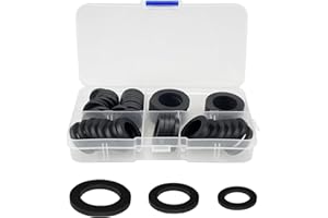 BOLOEST 50 juntas de juntas tóricas de goma para ducha, juntas tóricas para arandela, junta eléctrica, lengüeta de autobloqueo, para grifo de agua, manguera de ducha de repuesto