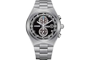 Citizen Męski chronograf Eco-Drive zegarek na rękę z tytanową bransoletką