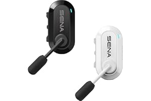 Sena BiKom 20 Cycling Mesh Communication System, Lightweight, weighing only 20 grams (White/Black, Dual Pack)