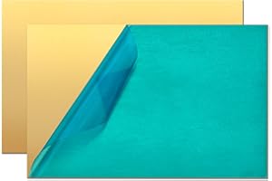 Uxney Lámina de latón, 1 mm*100 mm*150 mm Placas de latón con una pureza del 99,9% para bricolaje, joyería, electricidad, reparaciones e industria (2 unidades)