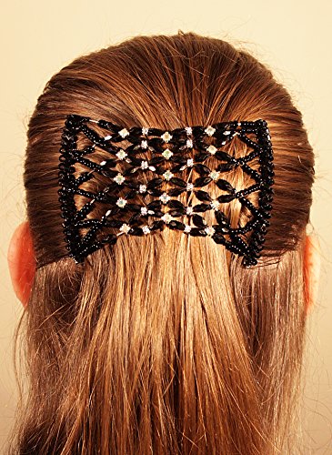 Mebella Women Magic Beads Hair Clips Stretchy EZ double comb Different hair styles (Sale Offer £ 4.98) (JB)