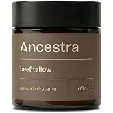 Ancestra - Pure Beef Tallow 60ml | Natural Beef Tallow, Body and Facial Moisturizer, 100% Grass Fed Cows, Vitamin Rich Fat fo