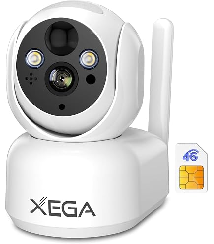 PESAIR 4G LTE Überwachungskamera Mit SIM Karte[Kabelgebunden] 24/7 Kontinuierliche Aufzeichnung, 2K 360° PTZ IP Überwachung Aussen Innen Kamera Ohne WLAN, Bewegungs/Menschenerkennung, IP66