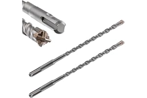 Runihorn SDS Plus Bohrer 8x160mm 2 Stück, Professioneller Betonbohrer mit 4 Schneiden, Steinbohrer, Hammerbohrer, Ideal zum Bohren in Stein, Beton, Naturstein, Ziegelmauer