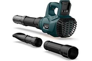 INNOPOWER Souffleur à Batterie, Souffleur de Feuilles sans Fil pour Bosch 18V GBA Batterie, Bandoulière, Moteur sans Balais, Vitesse Max 300 km/h, 3 Sections de Buses, 6 Vitesse Variable (Pas de Batterie)